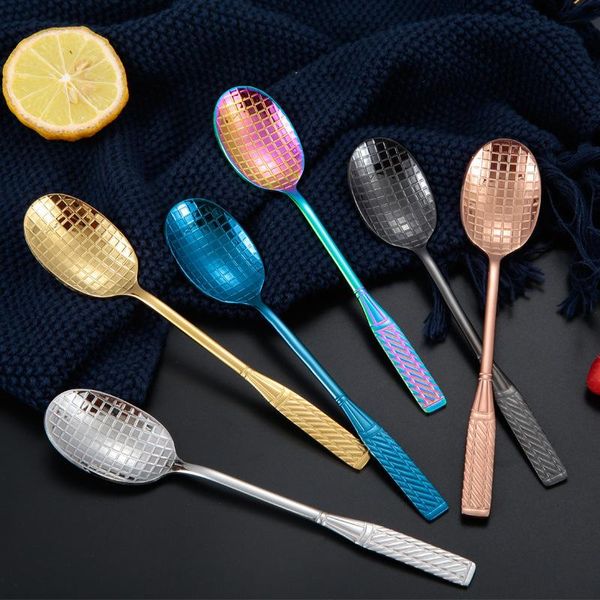 

spoons balleenshiny stainless steel coffee stir spoon creative badminton shape cake dessert honey scoop kitchen tableware decor gift