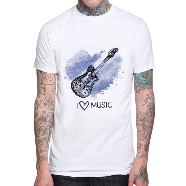 

i love music guitar design printed fashion rock and roll cool male tee sport hooded sweatshirt hoodie men t shirt