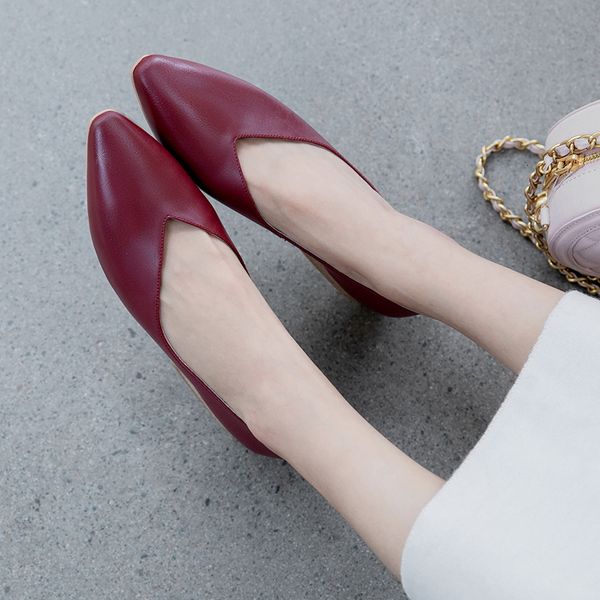 

female 2021 bombs genuine 22-25 cm upper soft and comfortable length thin shoes three available colors wzfv, Black