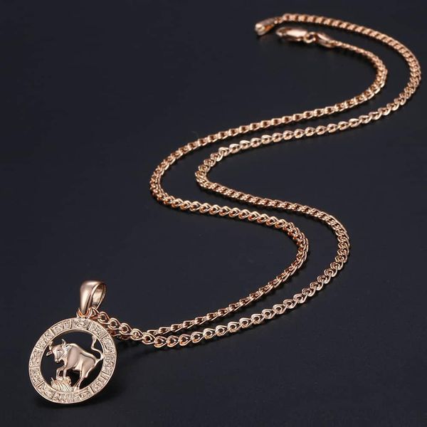 

585 подвеска мода подарки розы женщины знак зодиака созвездие 12 изделия для kgp179 ожерелье taurus gold bbyprs bdehome, Silver