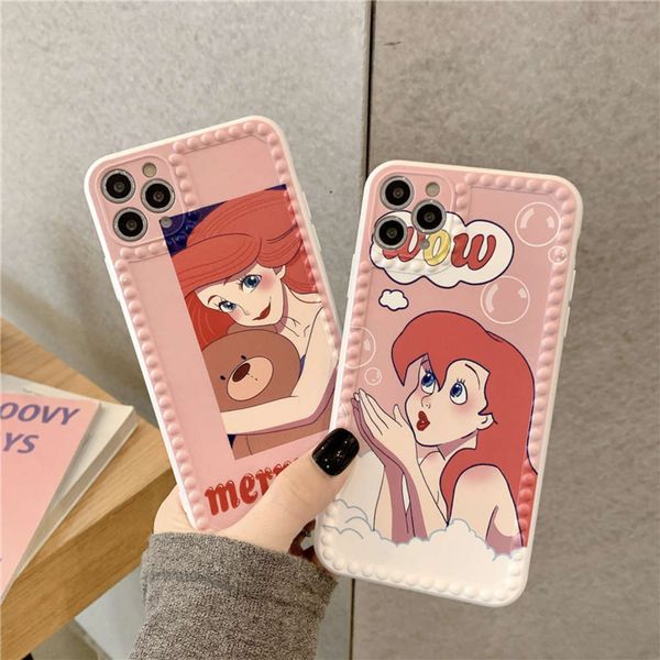 

ocean micro star south korea ins cartoon mermaid 11pro max for x xs xr / se mobile phone case vip 7p personality female 8plus