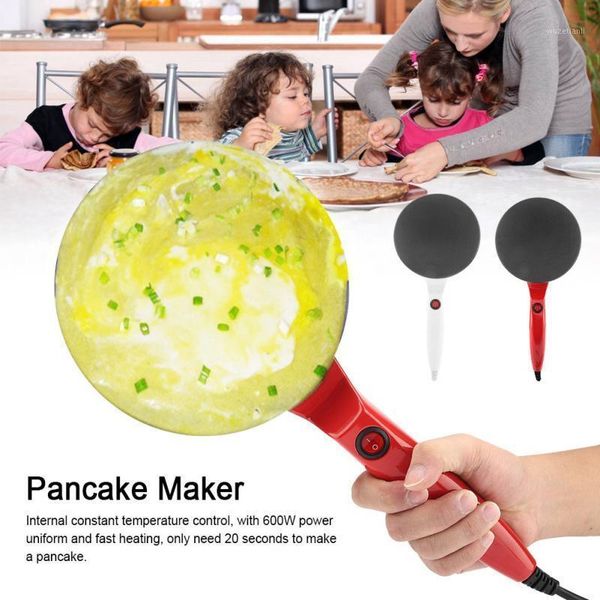 

electric crepe pizza maker pancake maker non-stick pancake pan cake machine crepe with batter basin kitchen cooking tools1