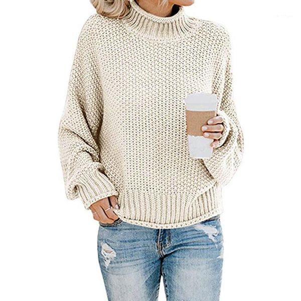 

2019 winter turtleneck sweater women ladies pullover sweater high neck sweaters female thick warm orange black1, White;black