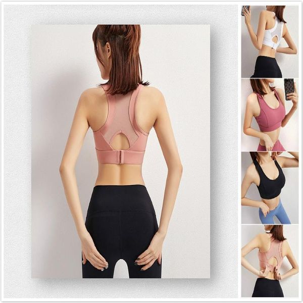 

gym clothing women bras sports bra high impact support push-up beautiful back yoga padded crop workout running underwear, White;black