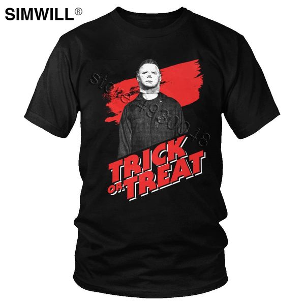 

classic michael myers men's casual s round collar short sleeve horror movie trick or treat gift sport hooded sweatshirt hoodie men t sh