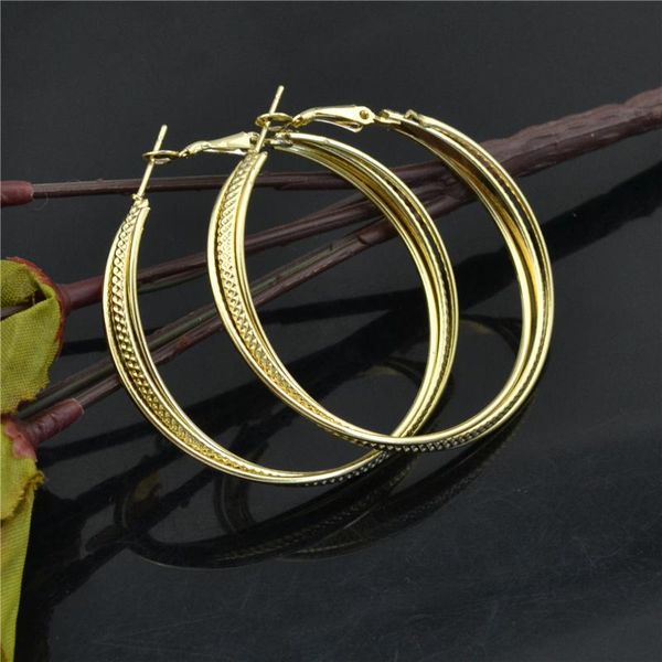 

hoop & huggie earrings for women big circle fashion jewelry accessories wholesale 2021 youth students trendy personality ladies earings, Golden;silver
