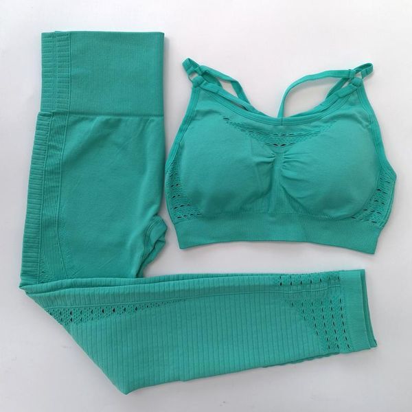 

yoga outfits seamless fitness sport suit women leggings set sports wear for gym tight padded push-up bra tracksuit1, White;red