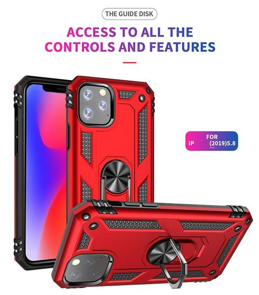 

case for ip 12 mini 12pro 11 pro xs max xr 6 6s 7 8 plus se 2020 magnetic ring cover military buckle stand phone cover