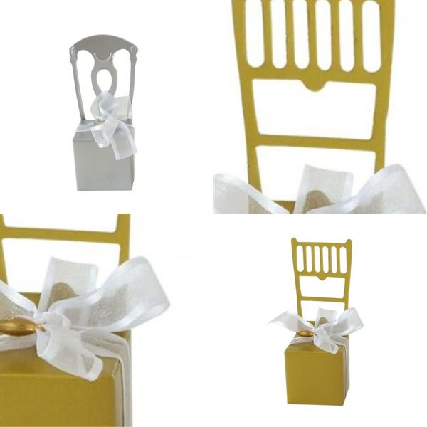 

sugar box golden silvery chair shape candy case creative packing new style container baby full moon wedding celebration articles 0 35jm p1