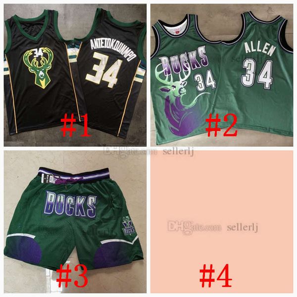 

men milwaukee bucks giannis antetokounmpo 34 allen black finished swingman jersey, Black;red