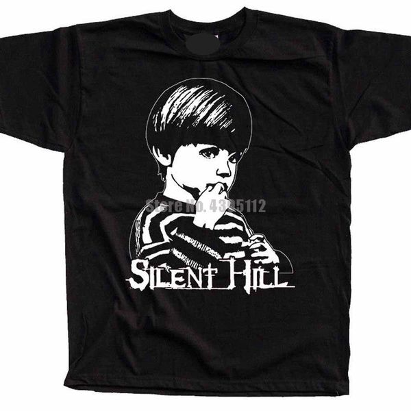 

silent hill фильм ужасов streetwear мода homme юмор black and white xxxxl спорт толстовка с капюшоном толстовка футболка