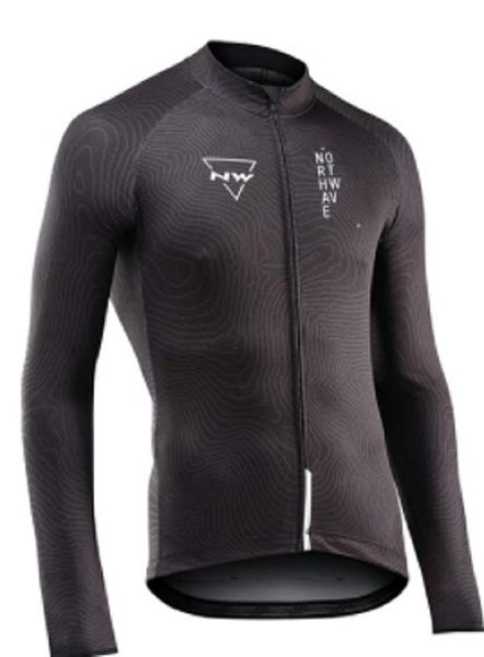 

new arrival nw 2020 cycling jersey long sleeve pro team autumn bike clothing bicycle maillot mtb clothes northwave, Black;red