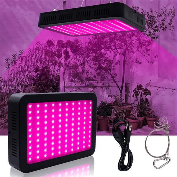 

600w 60*10w square full spectrum 3030 lamp bead plant lamp single control premium material grow lights black