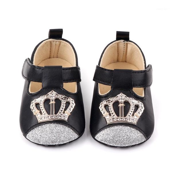

first walkers born princess crown baby shoes softs pu kids infant toddler shoes1