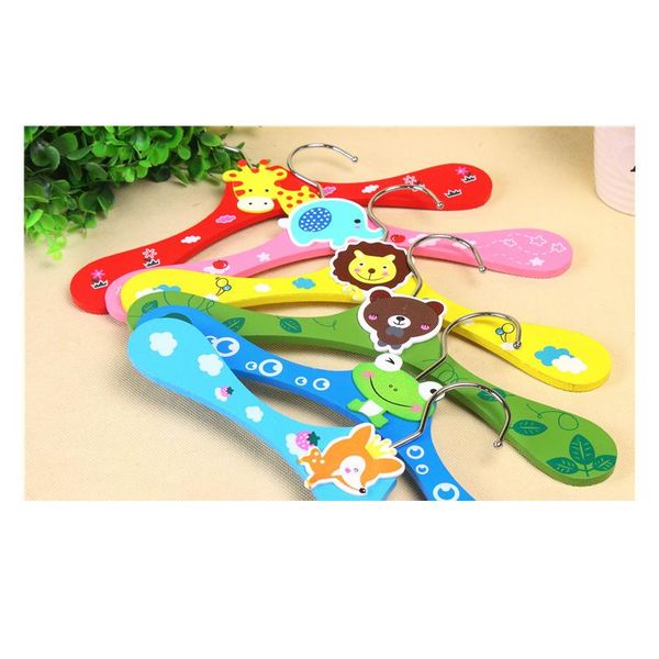 

12/30pcs special offer promotion multi lovely plastic 27.5cm child coat hanger baby cartoon dog clothes rack pet bbyhih