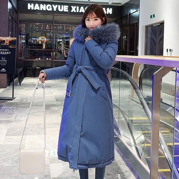 

cotton coat women's 2020 winter new korean fashion casual padded coat female warm design fur collar hooded cotton clothing e1951, Black