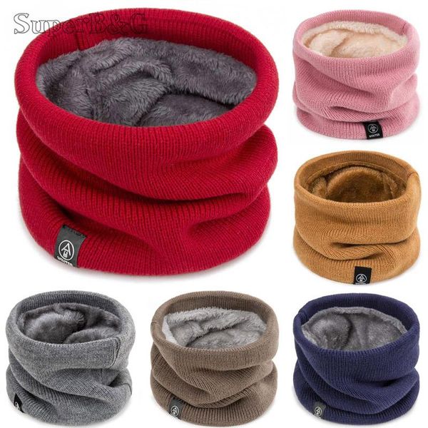 

bandanas 2021 fashion winter scarf for women children boy girl thickened wool collar scarves neck cotton drop, Blue;gray