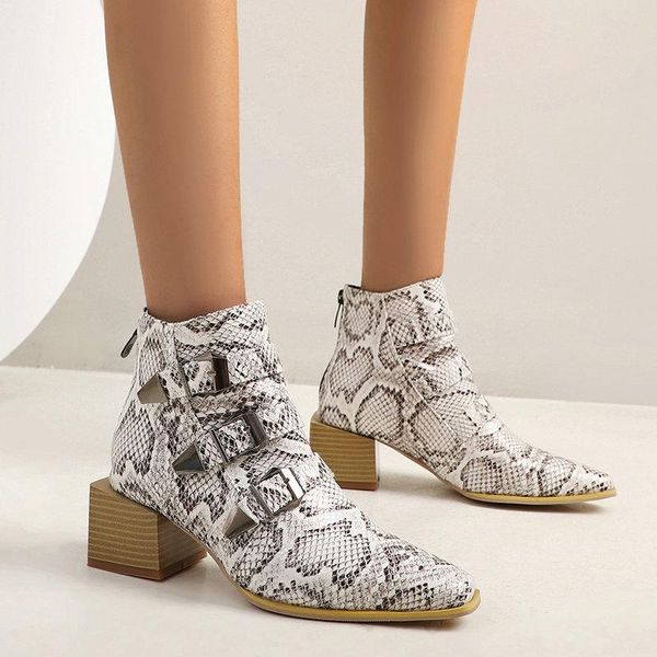 

elegant office women ankle boots pu leather big size party shoes woman high heels autumn winter warm short boots, Black