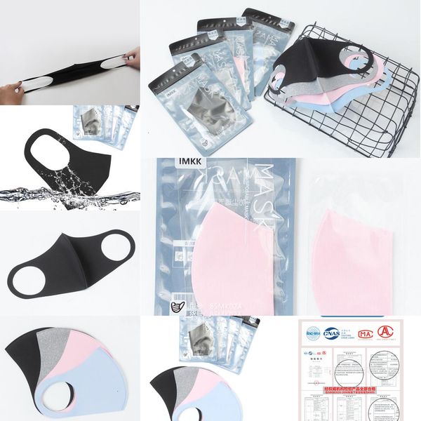 

summer special reusable face mask washable dustproof mouth cover protective adults kds size anti-bacterial ice silk cotton anti dust masks