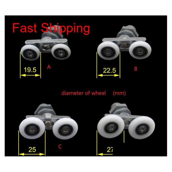 

swing double wheel shower room pulley glass sliding door roller hanging wheel household hardwa qylina bde_luck