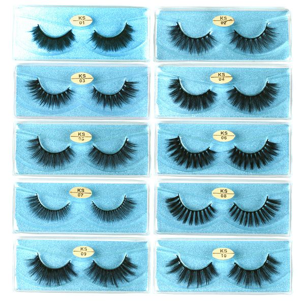 

new wholesale faux mink lashes 3d natural long eyelashes soft false eyelash for beauty reusable lashes for makeup