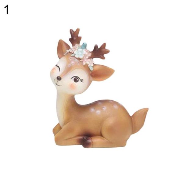 

cute simulated sika deer christmas home party deskcake decor baking supply cute artificial deer xmas gifts