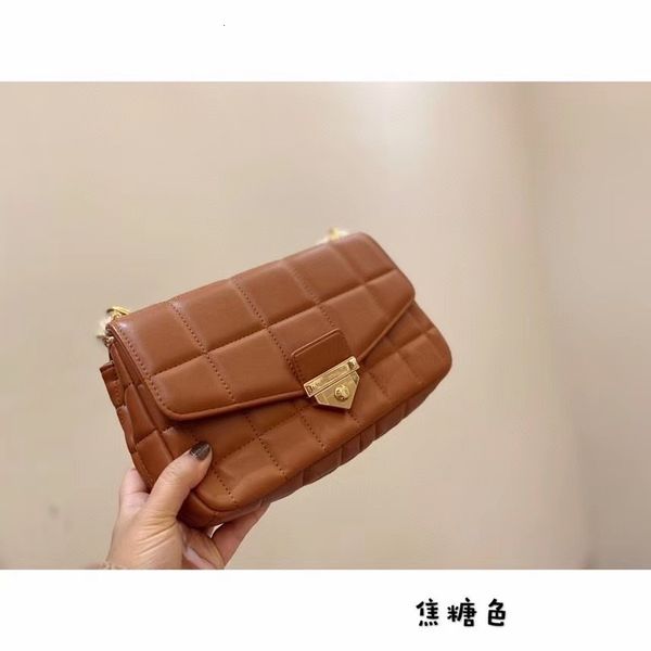 

2021 new simple chain single shoulder cross box small square bag
