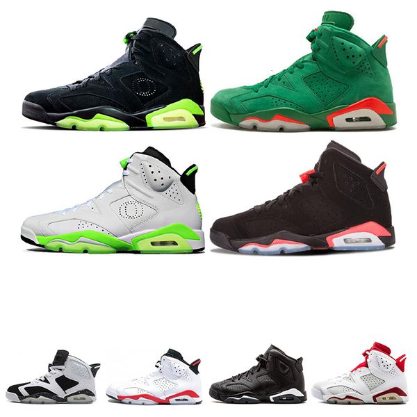 

infrared bred 6 6s men basketball shoes green suede gatorade unc oreo carmine men sports sneakers trainers us 7-13