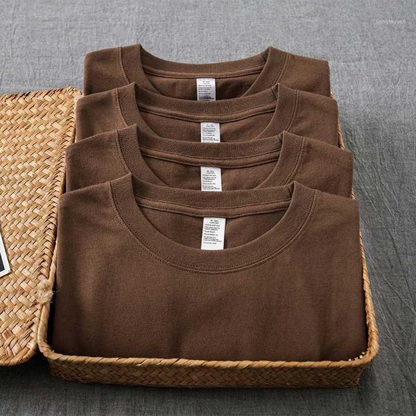 

classic short sleeve 100% cotton tee men square collar summer solid loose casual t shirt brief basic tee shirt1, White