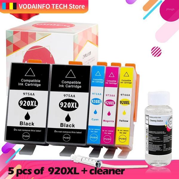 

920xl & clean solution compatible ink cartridge for 920 920 for officejet 6000 6500 6500a 7000 7500 7500a printer with chip1