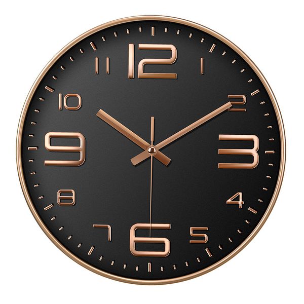 

brief creative mute modern design large wall clock clocks for home kitchen living room decor battery operated silent