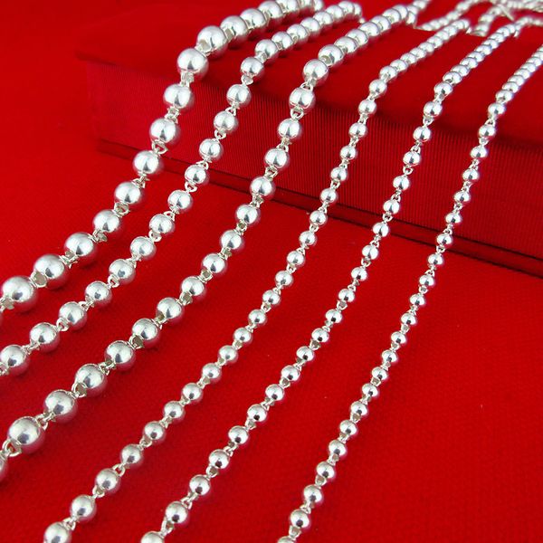 

pure full necklace women's thick long sweater bead silver chain fashion simple