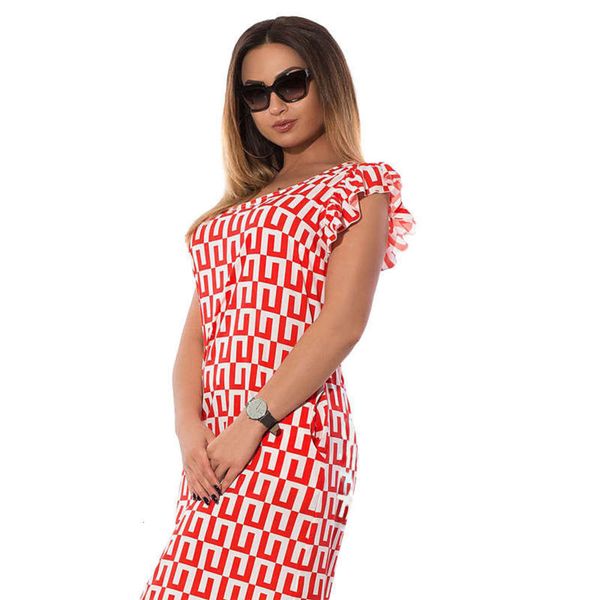 

printed autumn chiffon new frill style fashionable large dress for women, Black;gray