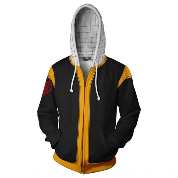 

riman goblin tail 3d printing hooded cardigan cosplay animation peripheral set riman goblin tail coat sweater coat3d printing hooded sweater, Black