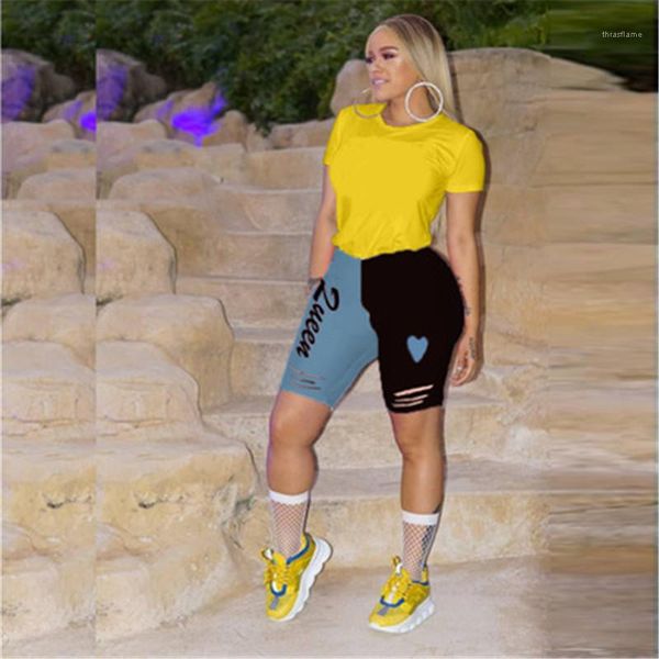 

waist sport shorts women letter pattern shorts fashion occident hole skinny gym pants summer designer female casual elastic, White;black