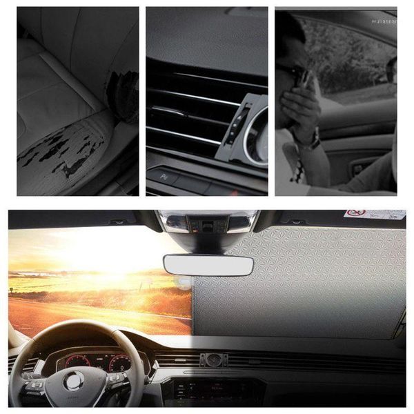 

car windshield retractable sun shade keep vehicle cool prevent uv rays protect 1xcf1