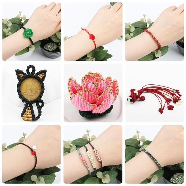 

0.4 1.5mm 10meters lot black nylon cord thread chinese knot macrame cord bracelet braided string diy tassels beading thread h qyltqn