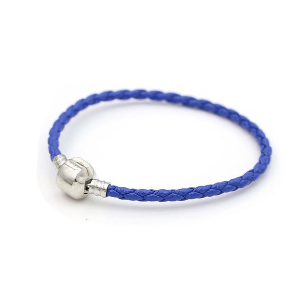 

charm bracelets 3mm fit european original leather bracelet jewelry women's fashion gift drop, Golden;silver