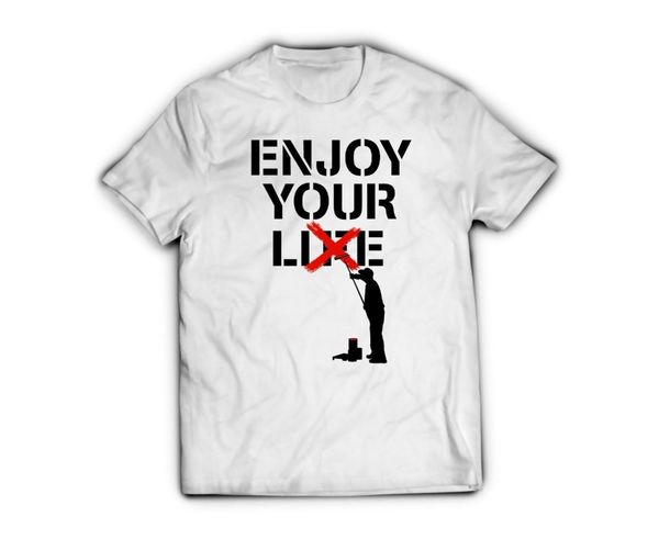 

new summer men fashion exclusive men's t-shirt - enjoy your life o-neck tee shirts sport hooded sweatshirt hoodie