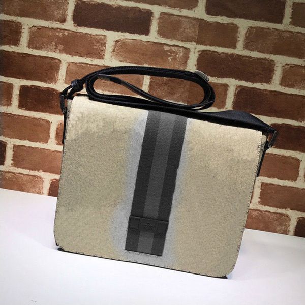 

2021 original ophidia men's bag canvas casual men's messenger bag flip red and green stripe pattern printing