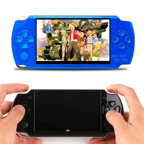 

pmp x6 handheld game console screen for psp game store classic games tv output portable 4.3 inch video game player