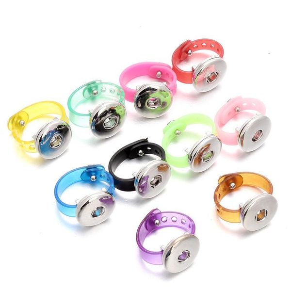 

sile adjustable snap ring jewelry diy 18mm snap button rings woman's jewelry sile ad bbyorw, Silver