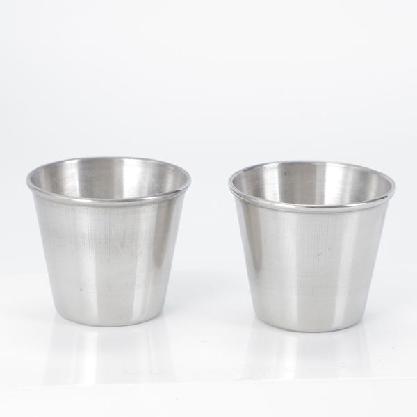

stainless steel spirit liquor cup portable stainless steel white wine glass small wine glass cup drinkware seasoning cup vt1988