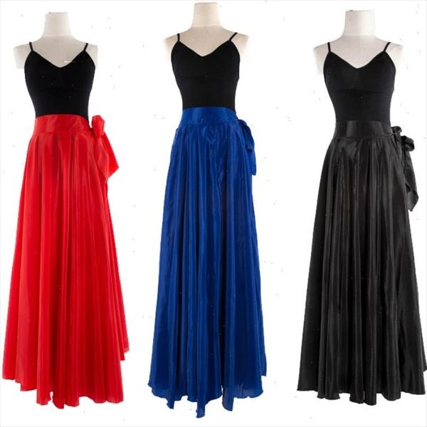 

women latin salsa flamenco wrap skirt ballroom dance modern tango waltz swing 904 a787 drop shipping good quality, Black