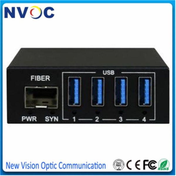 

1ch usb3.0 compatible with 2.0 usb data fiber modem with 10g mm duplex 200m lc sfp fiber module,external power supply