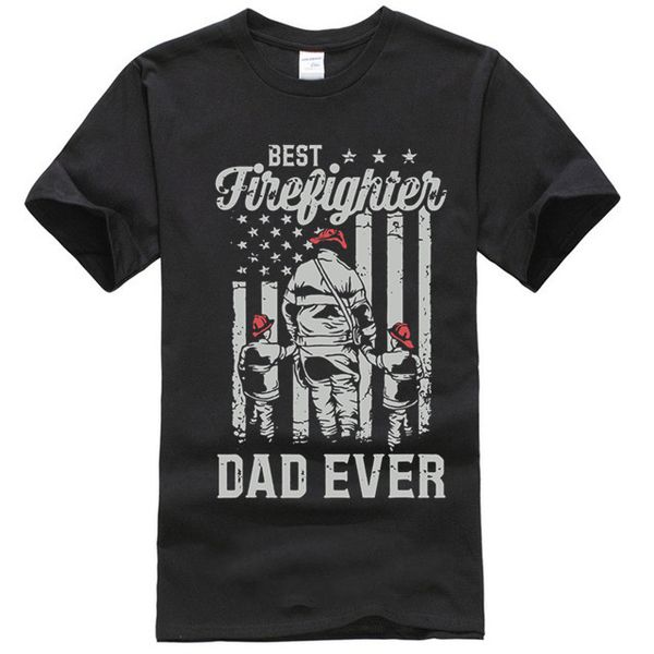 

мужской лучший пожарный папа когда-либо флаг сша t shirt день отец подарок спорт толстовка с капюшоном толстовка