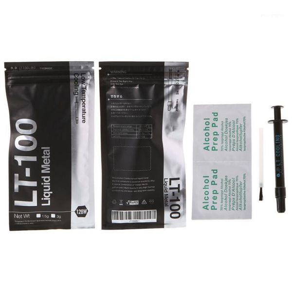 

lt-100 liquid metal thermal conductive paste grease for cpu gpu cooling liquid ultra 128w/ 1.5g 3g compound grease for cooling1