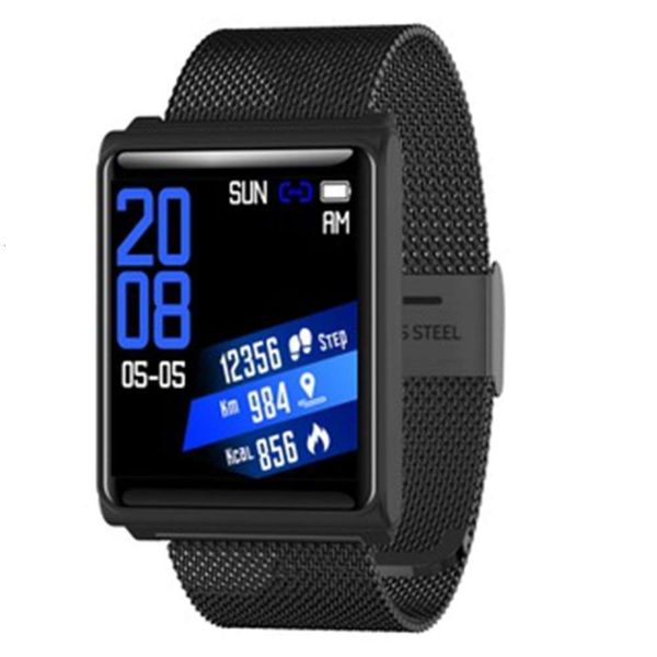 

n98 smart screen touch call reminder heart rate push motion step braceletbgt