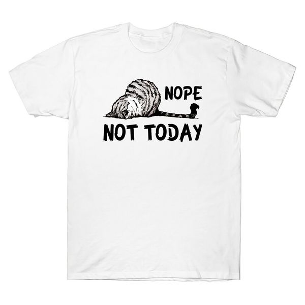 

неа не сегодня смешные ленивый cat vintage мужские футболки cat lover tee черный спортивный толстовка с капюшоном толстовка