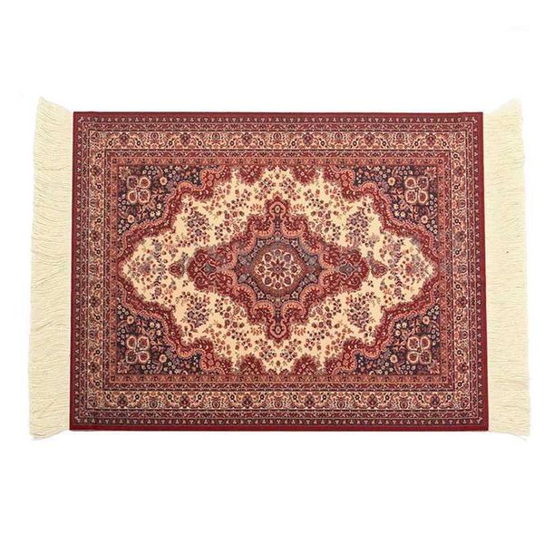 

28x18cm persian rug mat mousepad retro style carpet pattern mouse pad red1
